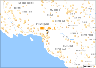 map of Kuljače