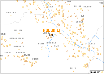 map of Kuljkići