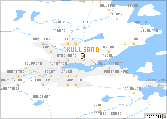 map of Kullsand