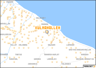 map of Kūl Maḩalleh