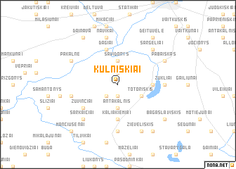 map of Kulniškiai