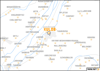 map of Kŭlob