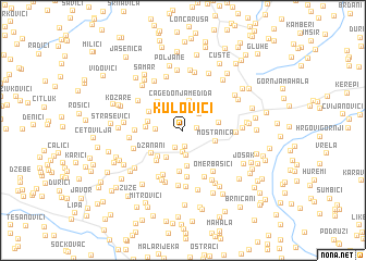 map of Kulovići