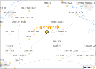 map of Külsőecser