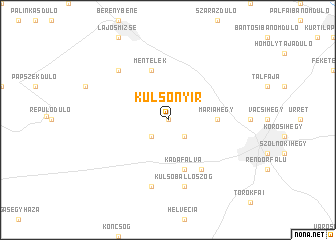 map of Külsőnyír