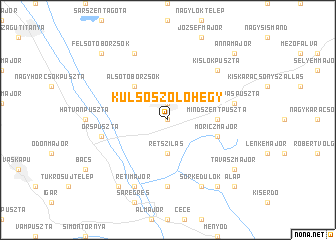 map of Külsőszőlőhegy