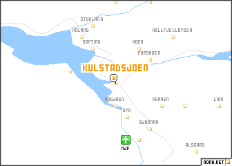 map of Kulstadsjøen