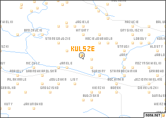 map of Kulsze