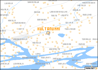 map of Kultanummi