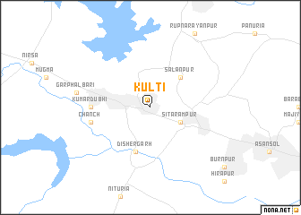 map of Kulti