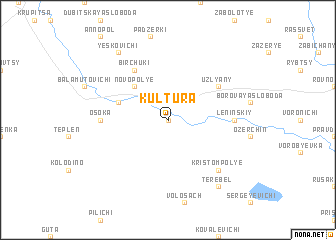 map of Kulʼtura