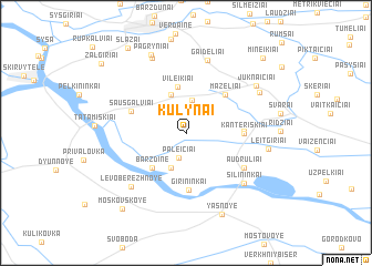 map of Kūlynai