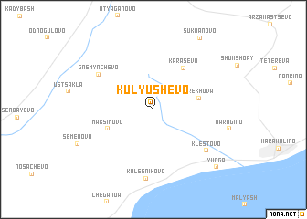 map of Kulyushevo