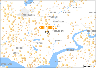 map of Kŭmam-gol
