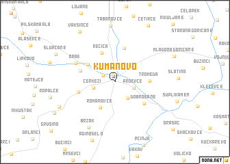 map of Kumanovo