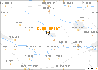 map of Kumanovtsy