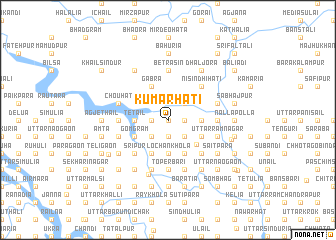 map of Kumarhāti