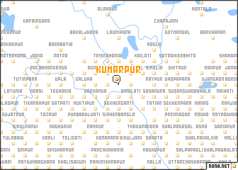 map of Kumārpur