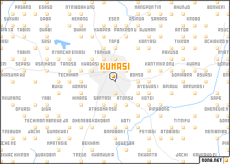 map of Kumasi