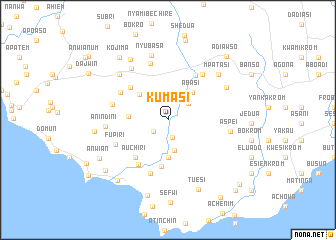 map of Kumasi