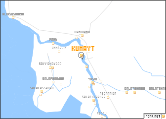 map of Kumayt