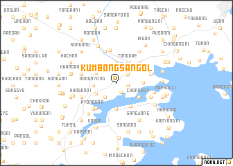 map of Kŭmbongsan-gol