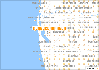 map of Kumbukgahawela