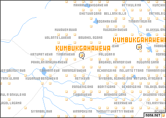 map of Kumbukgahawewa