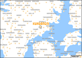 map of Kŭmdang-ni