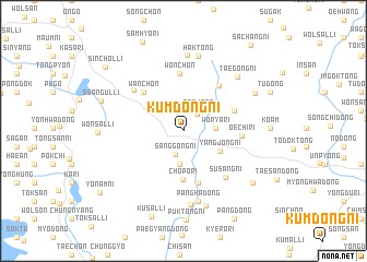 map of Kŭmdŏng-ni