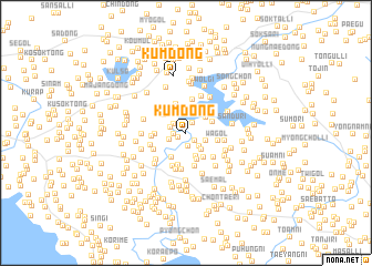 map of Kŭm-dong