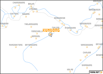 map of Kŭm-dong