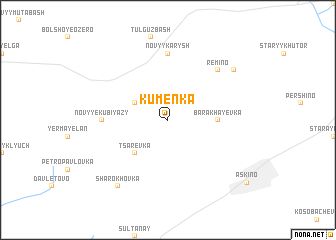 map of Kumënka