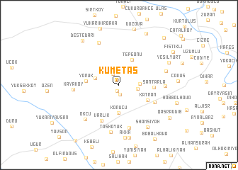 map of Kümetaş