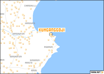 map of Kŭmganggoji