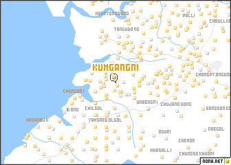 map of Kŭmgang-ni