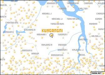 map of Kŭmgang-ni