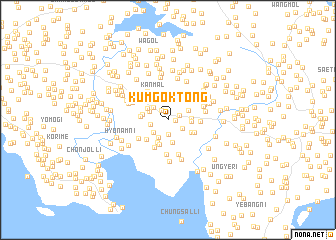 map of Kŭmgok-tong