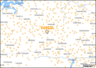 map of Kŭm-gol