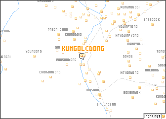 map of Kŭmgol 2-dong