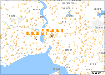 map of Kŭmgong-ni
