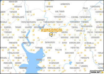 map of Kŭmgong-ni