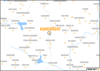 map of Kŭmgong-ni