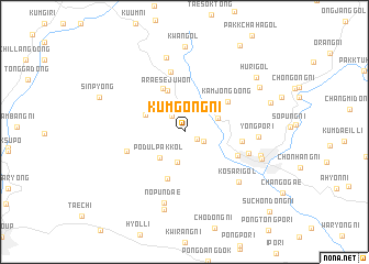 map of Kŭmgong-ni