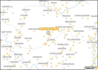 map of Kŭmgong-ni