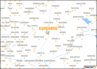 map of Kŭmgwang