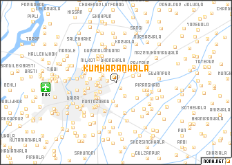 map of Kumhārānwāla