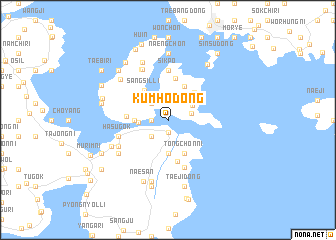 map of Kŭmho-dong