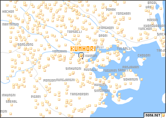 map of Kŭmho-ri