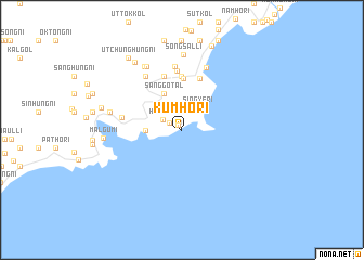 map of Kŭmho-ri